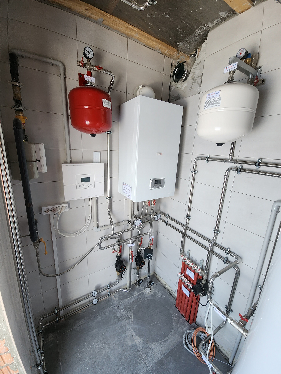 Монтаж котельной и вентиляции в КП Отрада