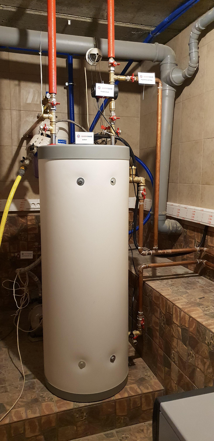 Отопление комбинированное тёплыми полами и радиаторами. 