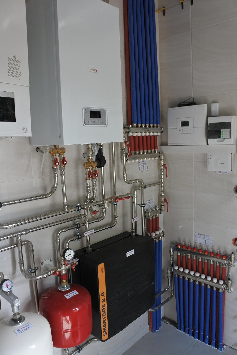 Монтаж котельной и вентиляции в загородном доме 250м2 СНТ Мичуренец