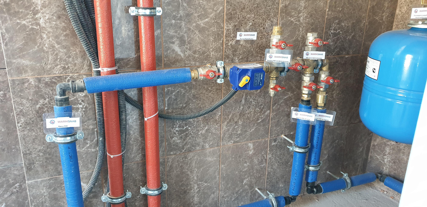 Монтаж инженерных сетей в доме площадью 180 м.кв.