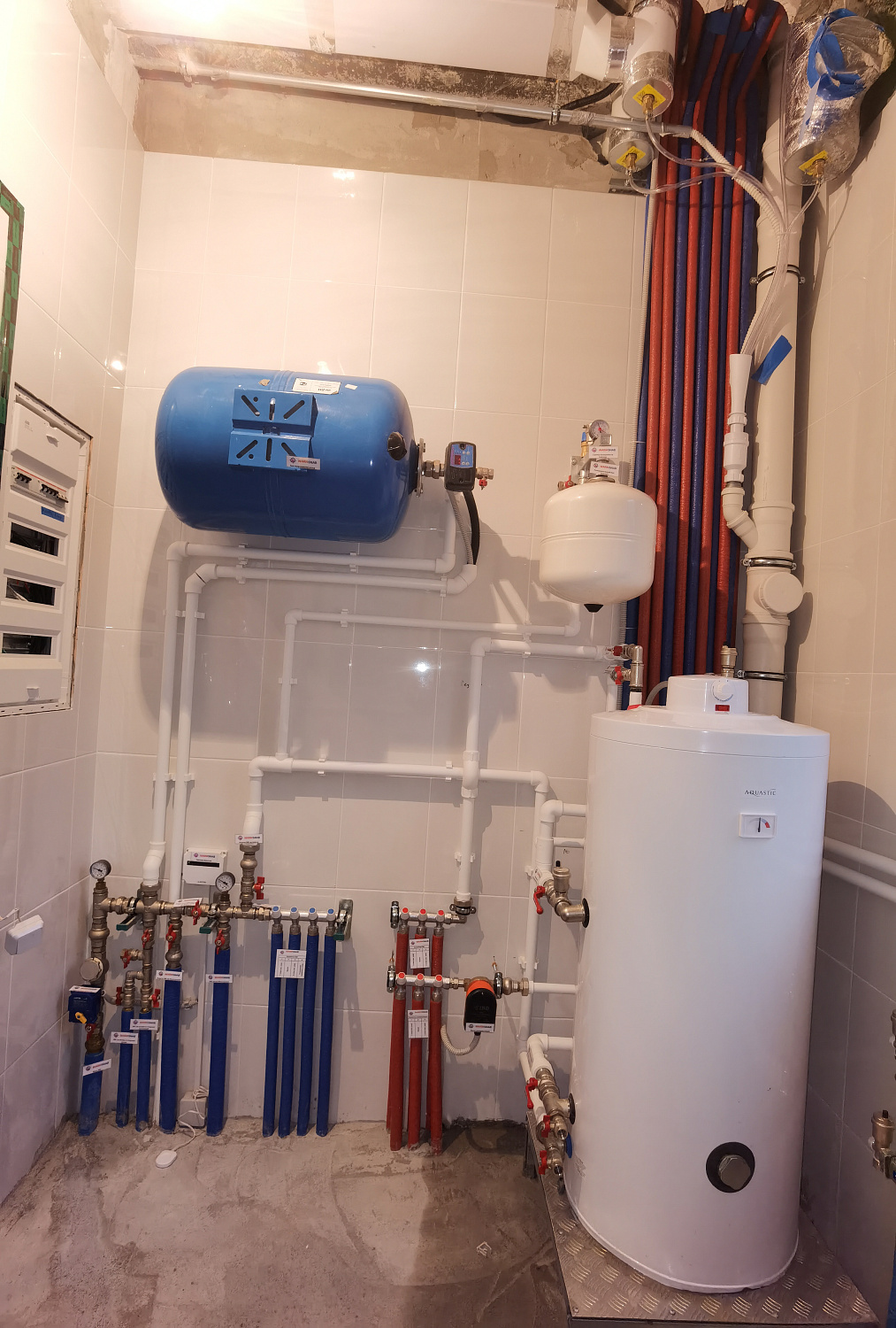 Монтаж котельной и теплых полов в частном доме в Новой Москве