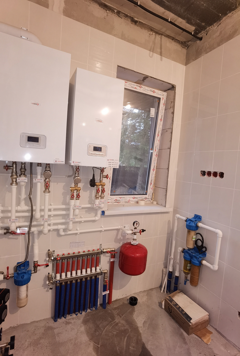 Монтаж котельной и теплых полов в частном доме в Новой Москве