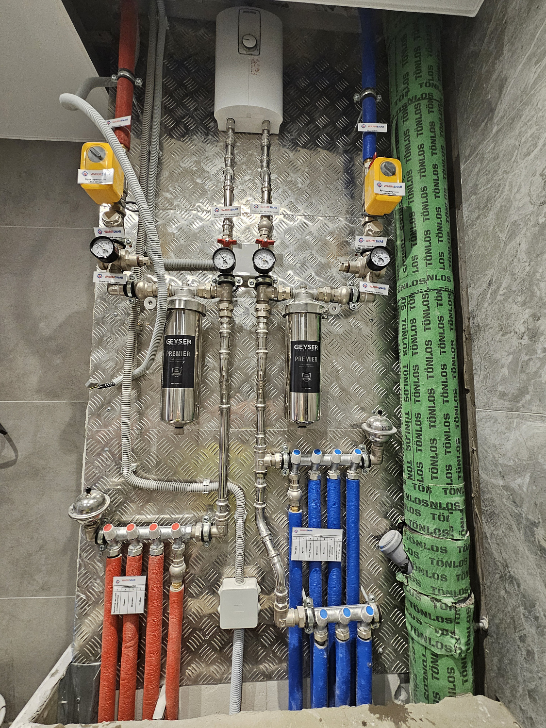 Монтаж системы отопления, водоснабжения и кондиционеров в ЖК Огни 1