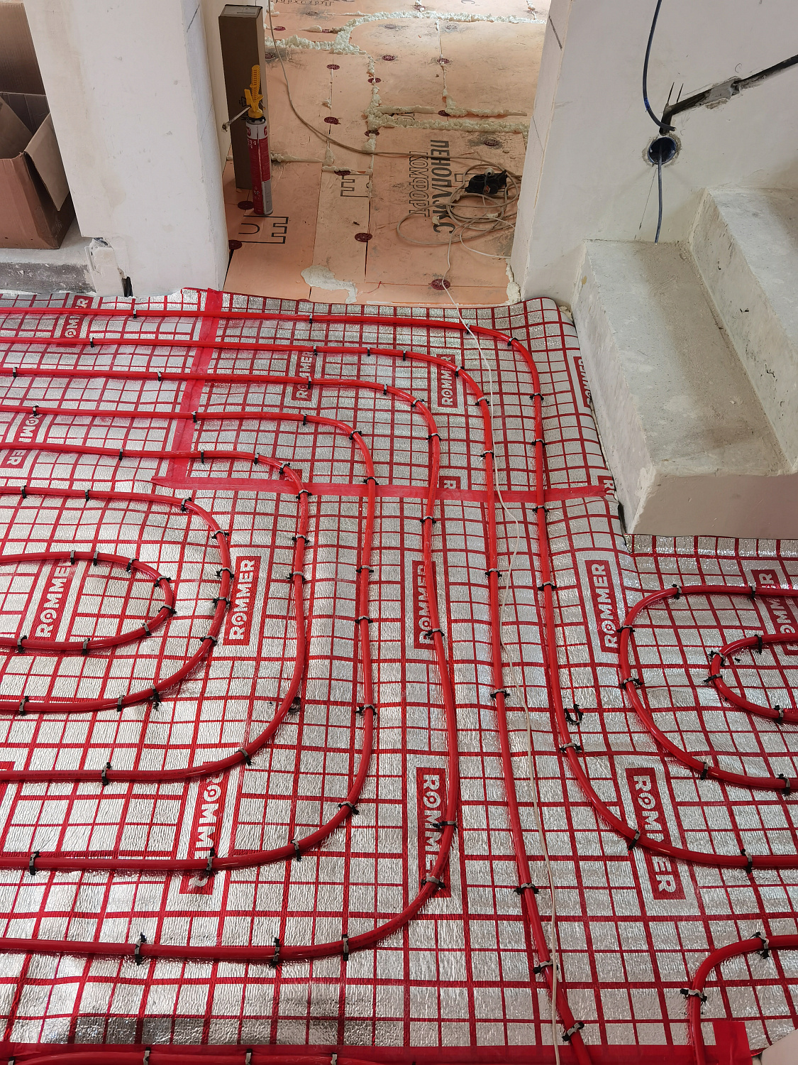 Монтаж котельной, теплых полов и радиаторного отопления в частном доме 130м2