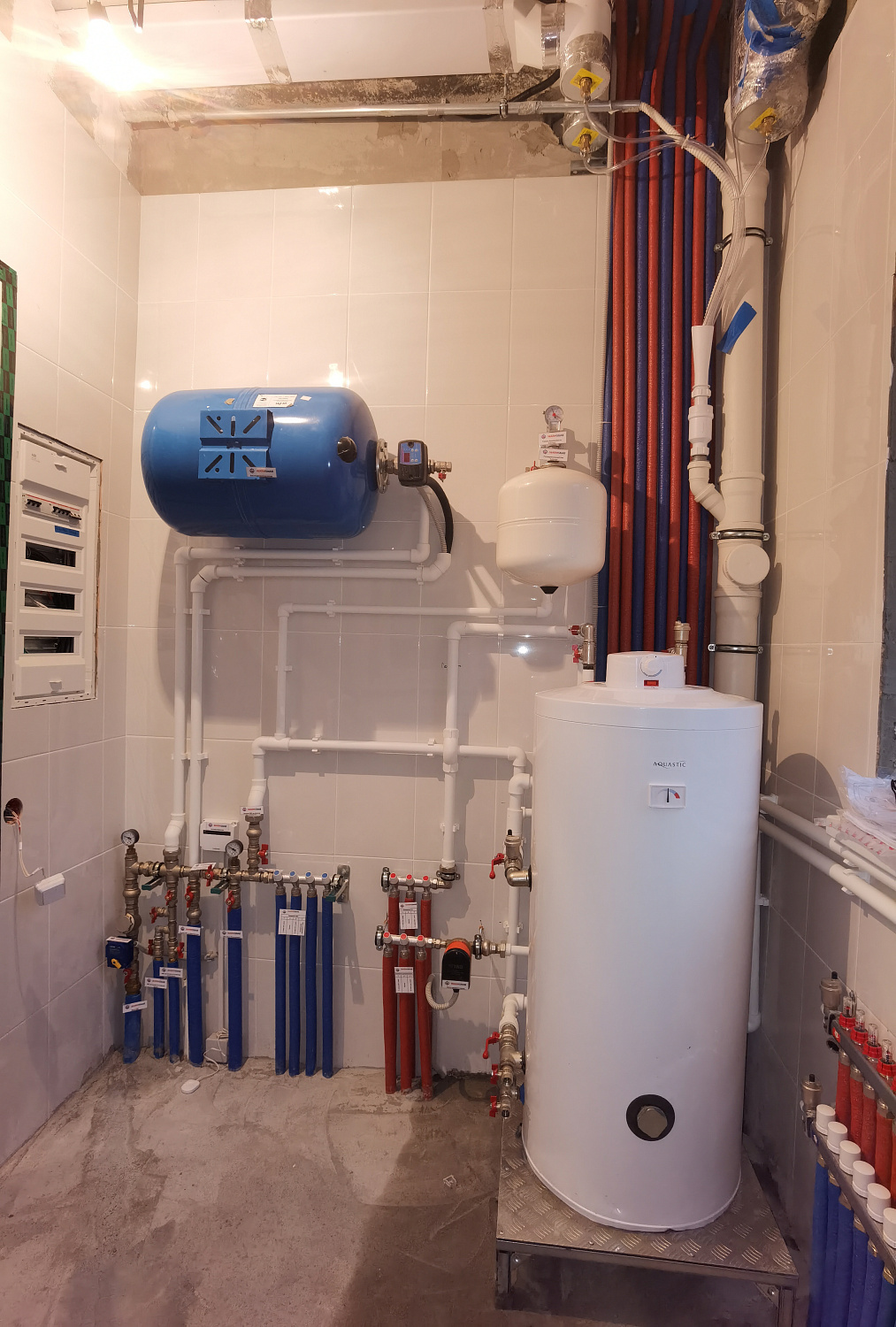 Монтаж котельной и теплых полов в частном доме в Новой Москве