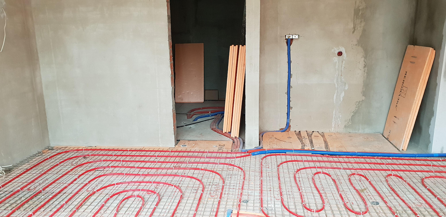 Монтаж инженерных коммуникаций на объекте площадью 450 м.кв