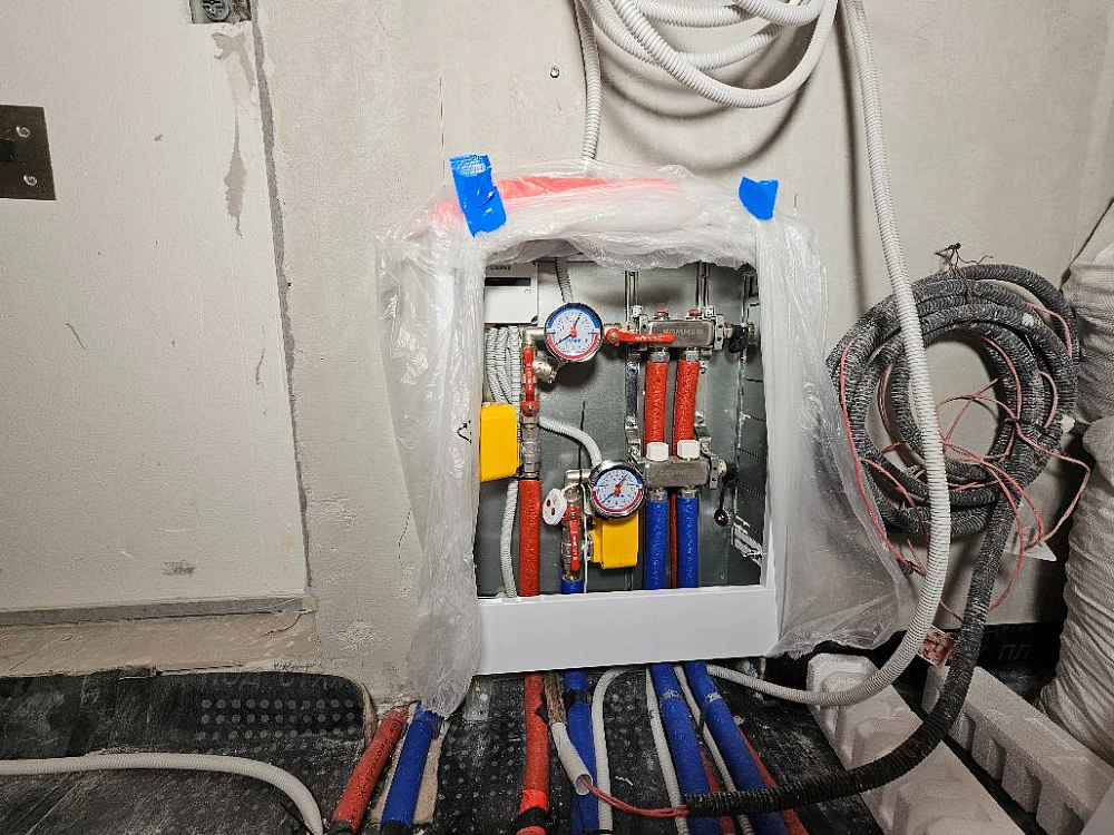 Монтаж водоснабжения, водоотведения и радиаторного отопления в однокомнатной квартире