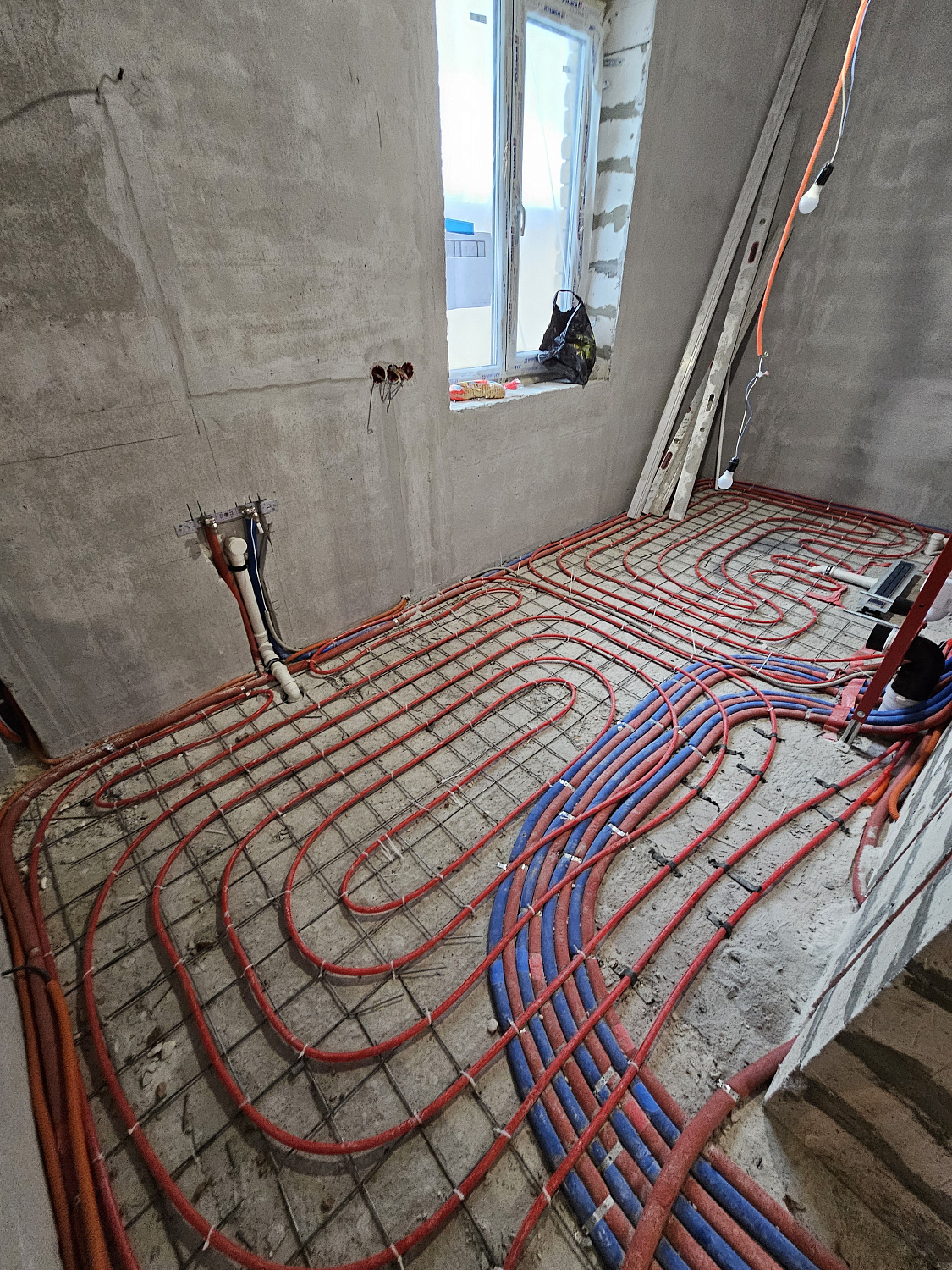 Монтаж котельной и теплого пола пос. Угловое