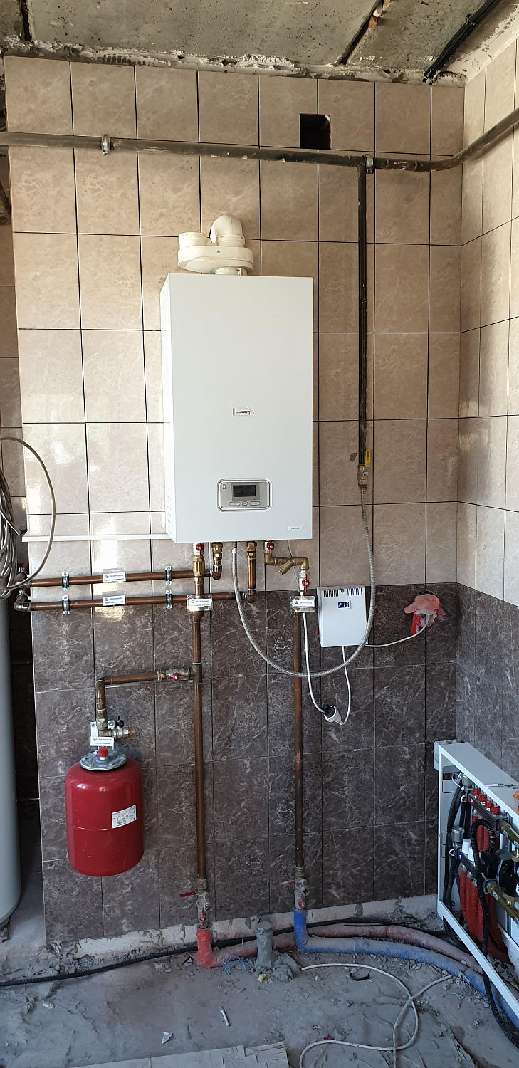 Монтаж инженерных сетей в доме площадью 180 м.кв.