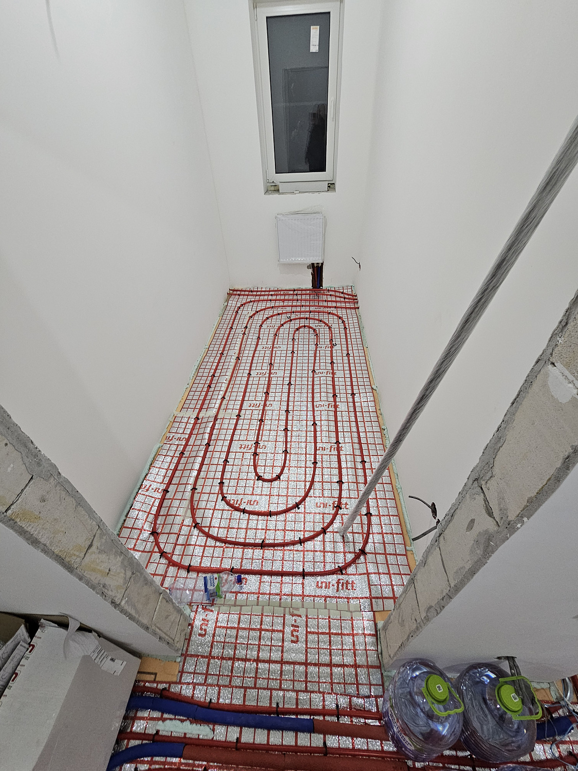 Монтаж теплого пола на объекте в СНТ Здоровье