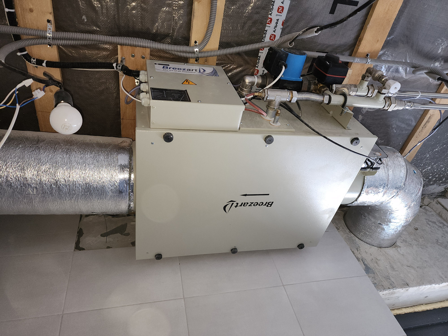 Монтаж котельной и вентиляции в КП Отрада