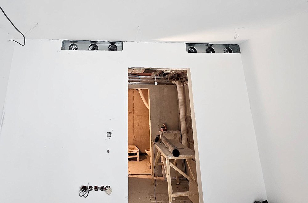 Монтаж фанкойлов в квартире ЖК Sky House