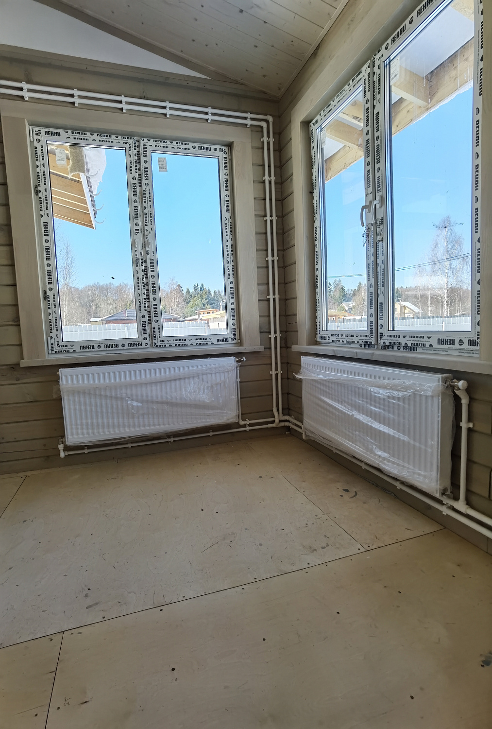 Монтаж котельной и радиаторное отопление в загородном доме 150м2 