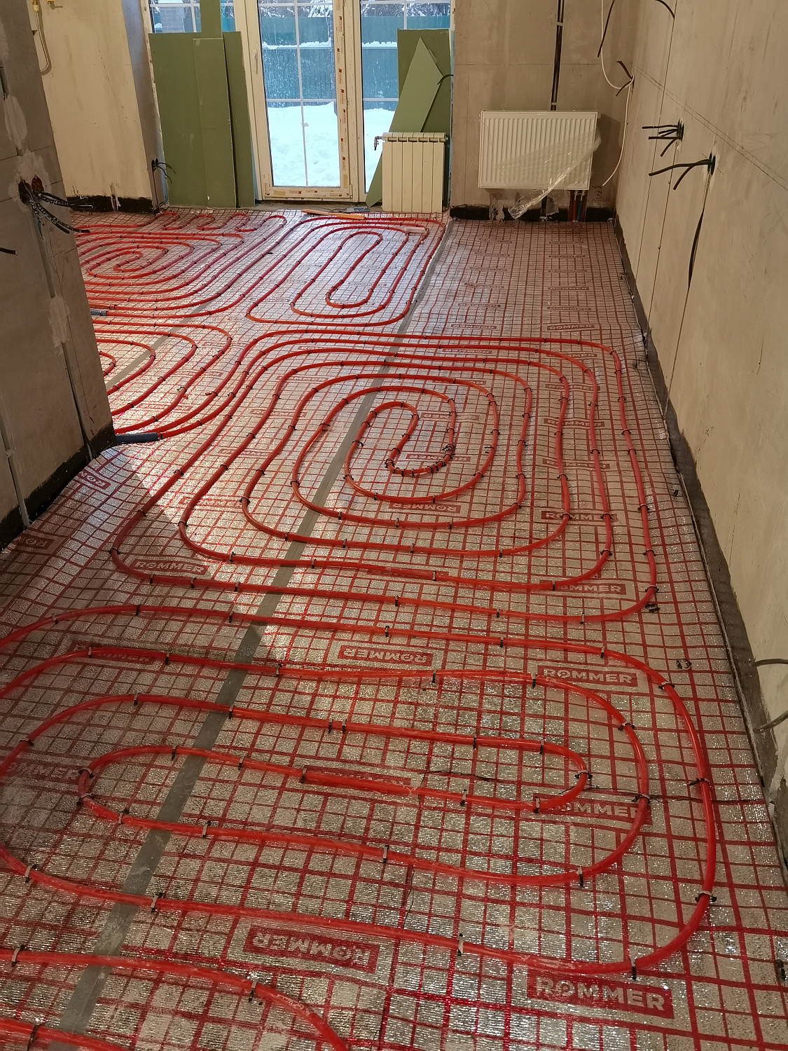 Монтаж котельной и теплых полов в частном доме 120 м2