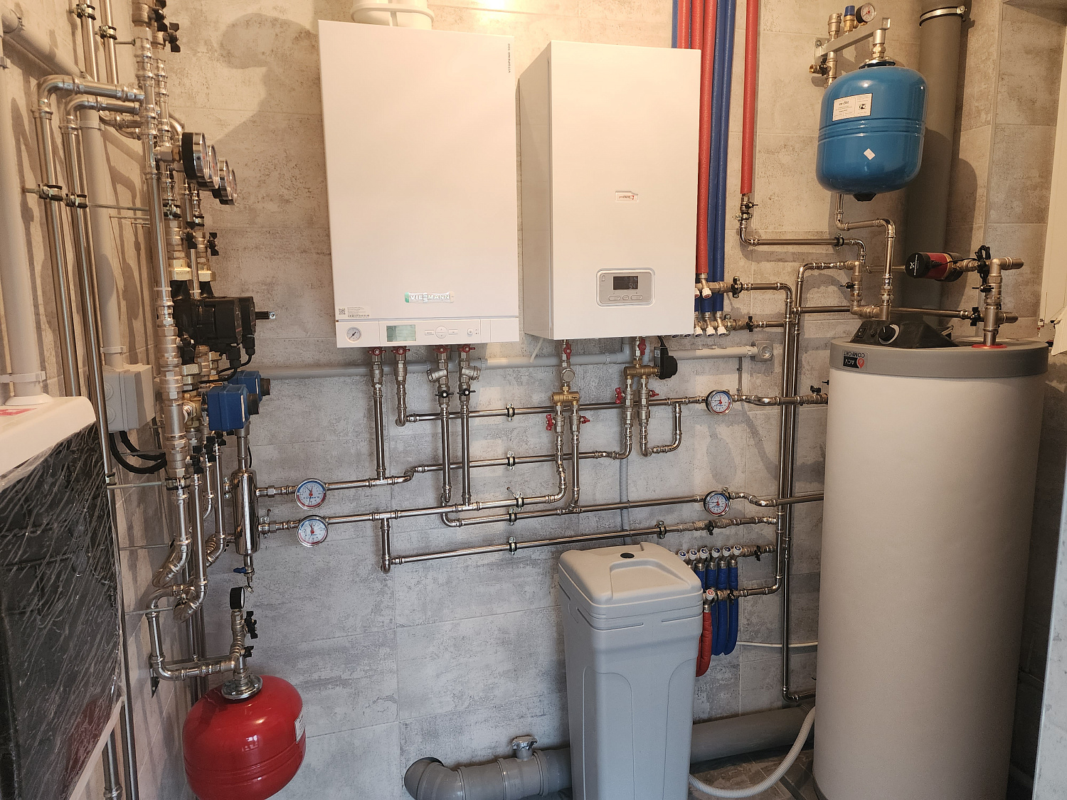 Монтаж котельной в частном доме 180м2