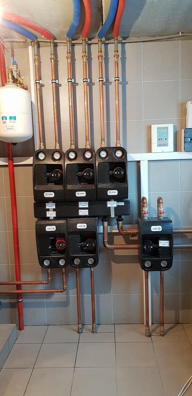 Монтаж инженерных коммуникаций на объекте площадью 450 м.кв