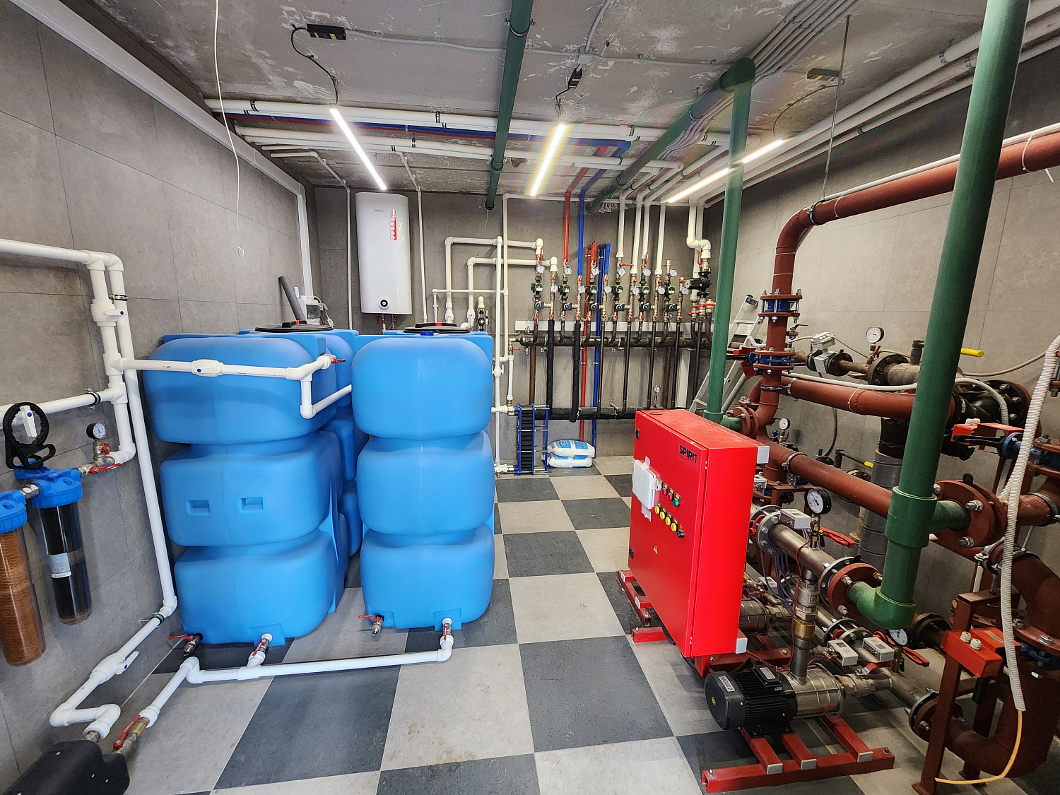 Монтаж котельной, радиаторного отопления, тепловентиляторов и систем фильтрации воды на промышленном объекте