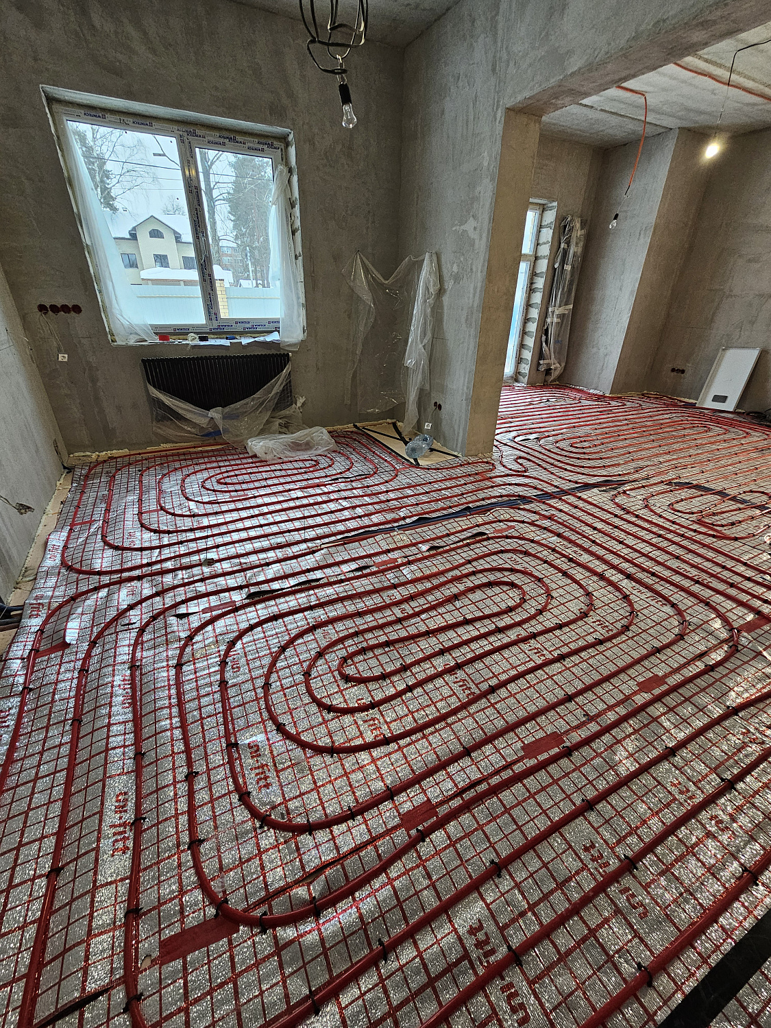 Монтаж котельной и теплого пола пос. Угловое