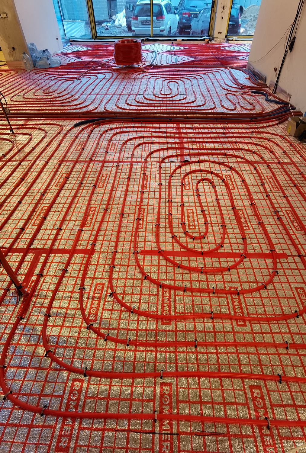 Комбинированная система отопления, тёплые полы и радиаторное отопление, водоотведение в частном доме 300 м2 Балашиха