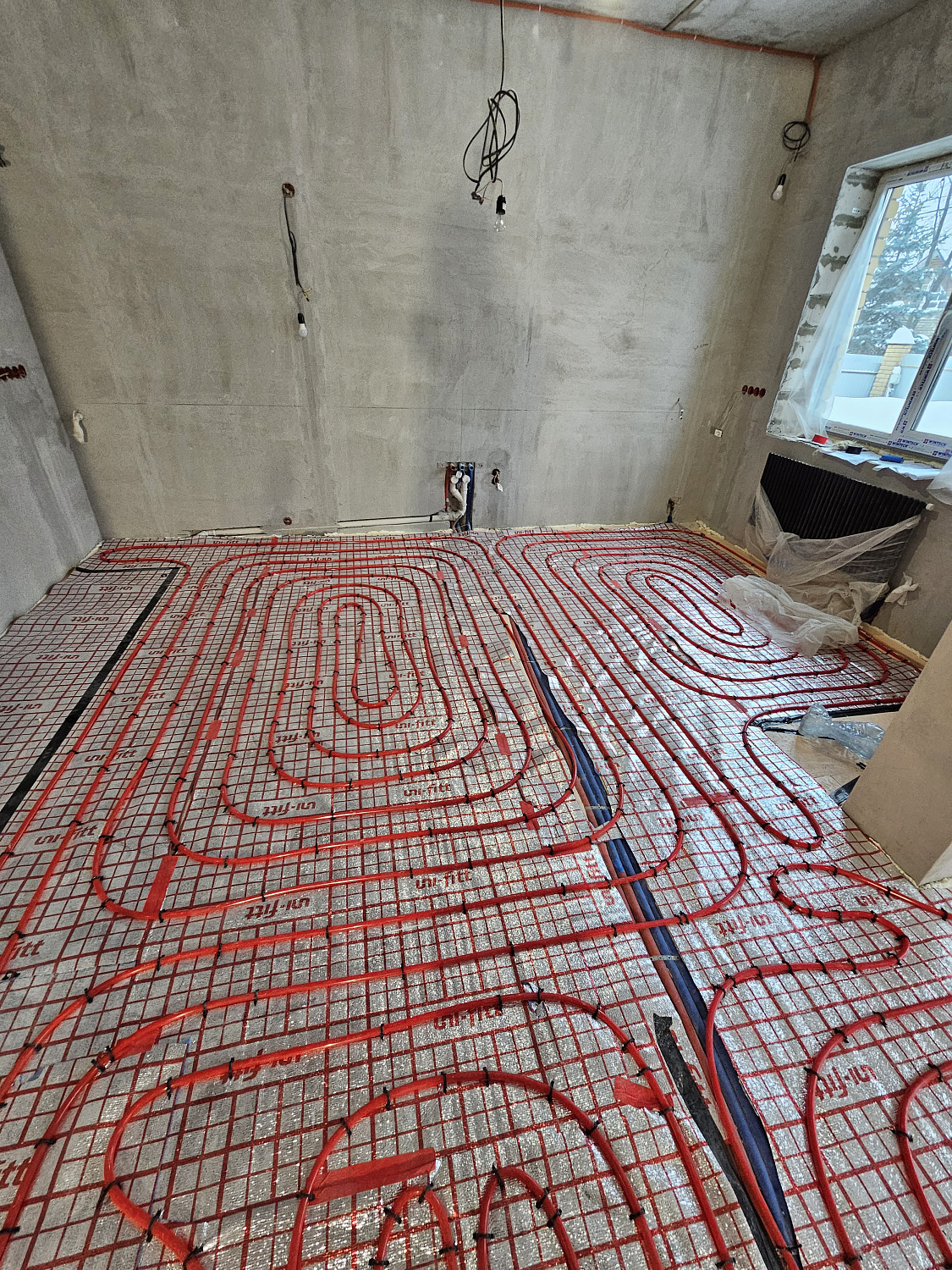 Монтаж котельной и теплого пола пос. Угловое