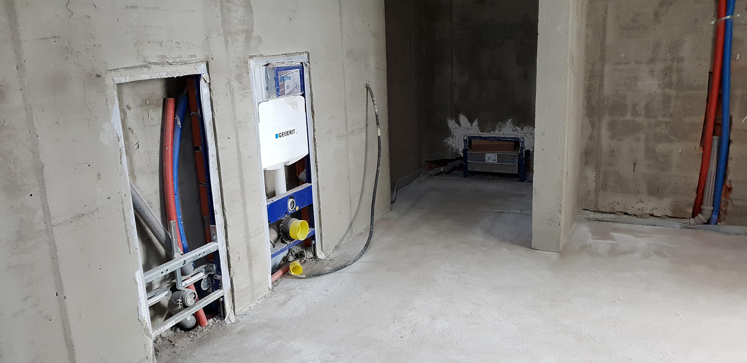 Монтаж инженерных коммуникаций на объекте площадью 450 м.кв