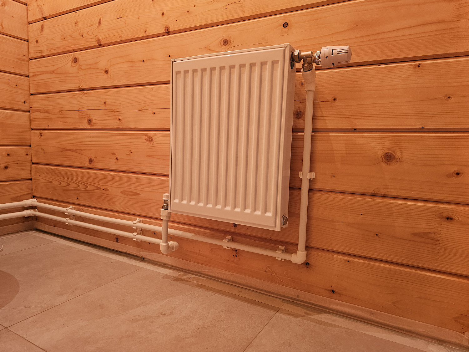 Монтаж котельной, радиаторного отопления, водоснабжения и водоотведение в деревянном доме 130м2