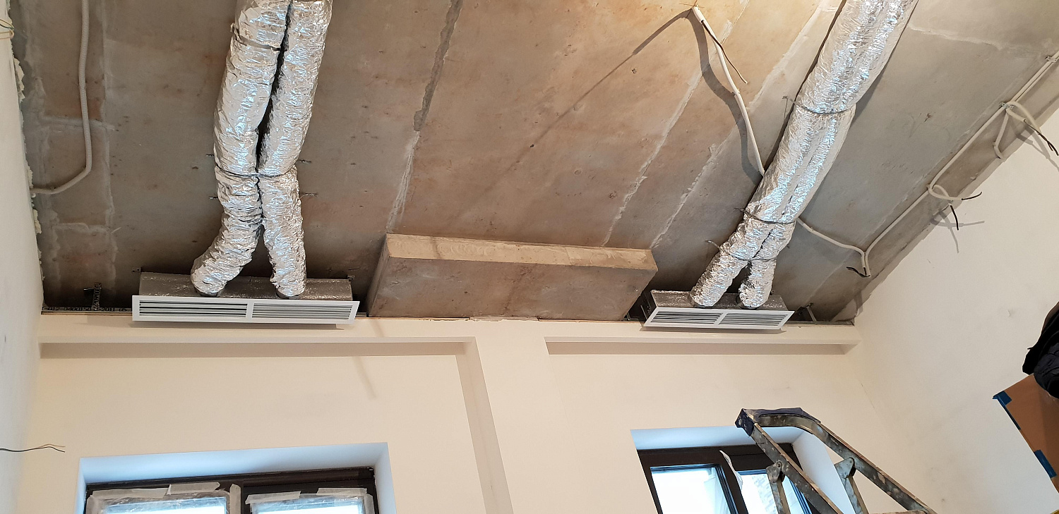 Монтаж системы кондиционирования. г. Москва, ул. Шлюзовая наб.