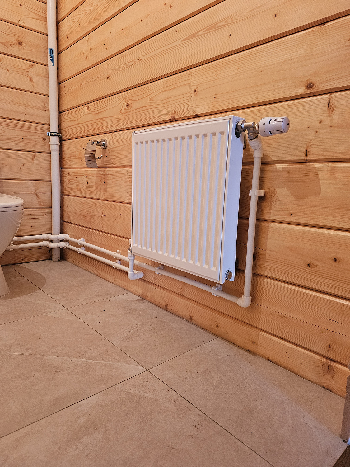 Монтаж котельной, радиаторного отопления, водоснабжения и водоотведение в деревянном доме 130м2