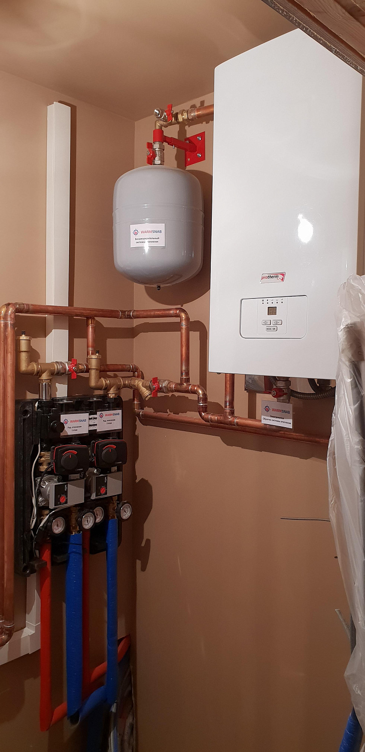 Монтаж котельной.  МО., Одинцовский р-н