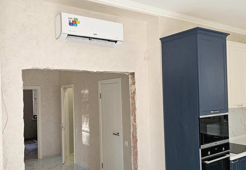 Монтаж системы кондиционирования в частном доме 160м2