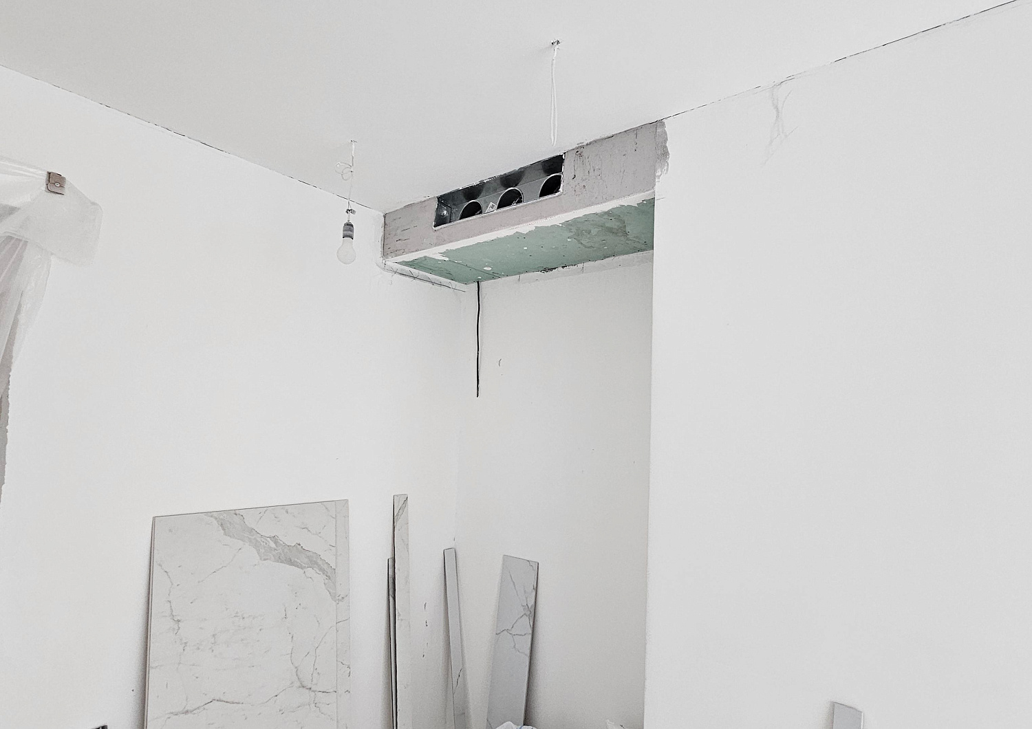 Монтаж фанкойлов в квартире ЖК Sky House