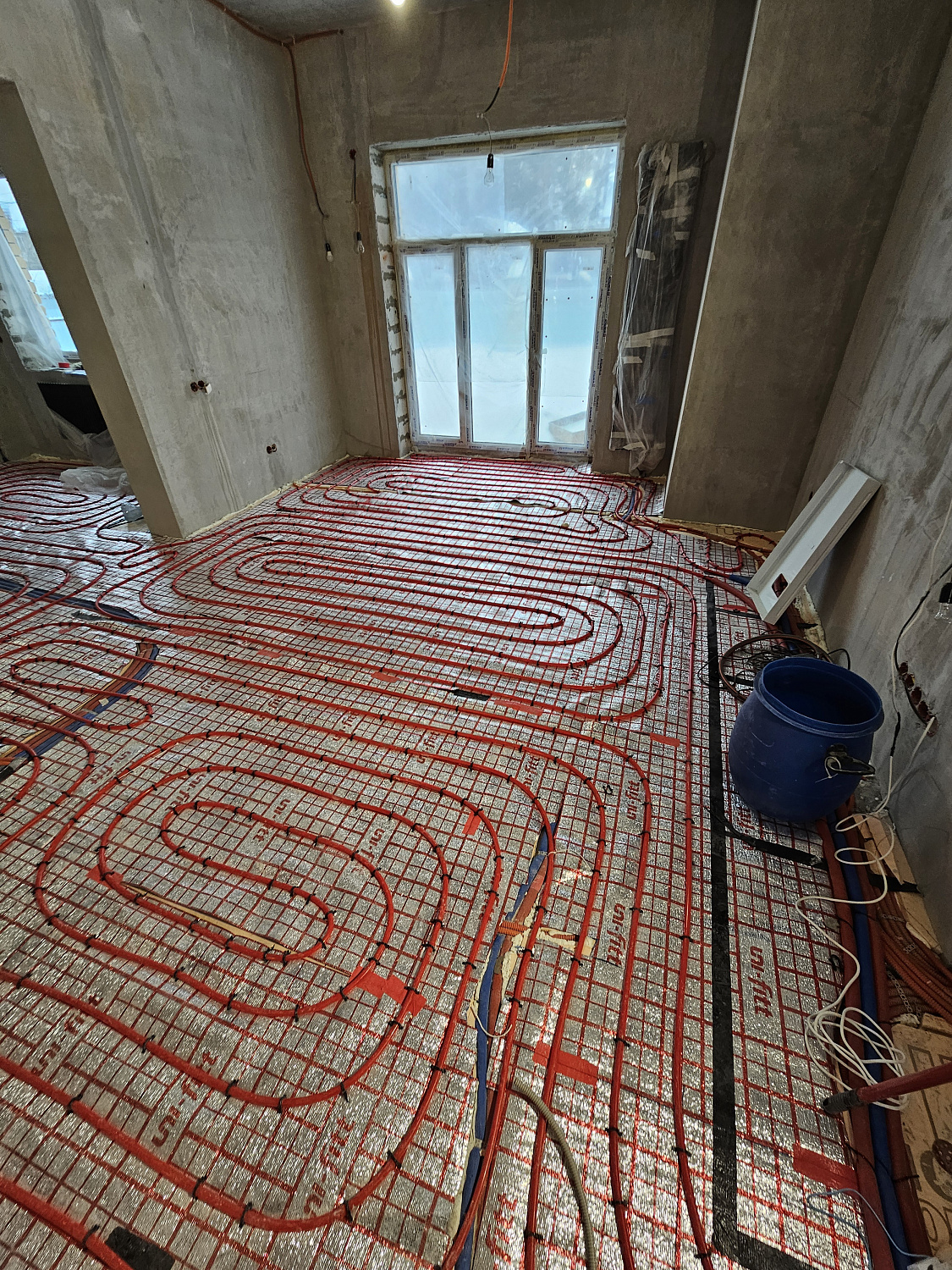 Монтаж котельной и теплого пола пос. Угловое