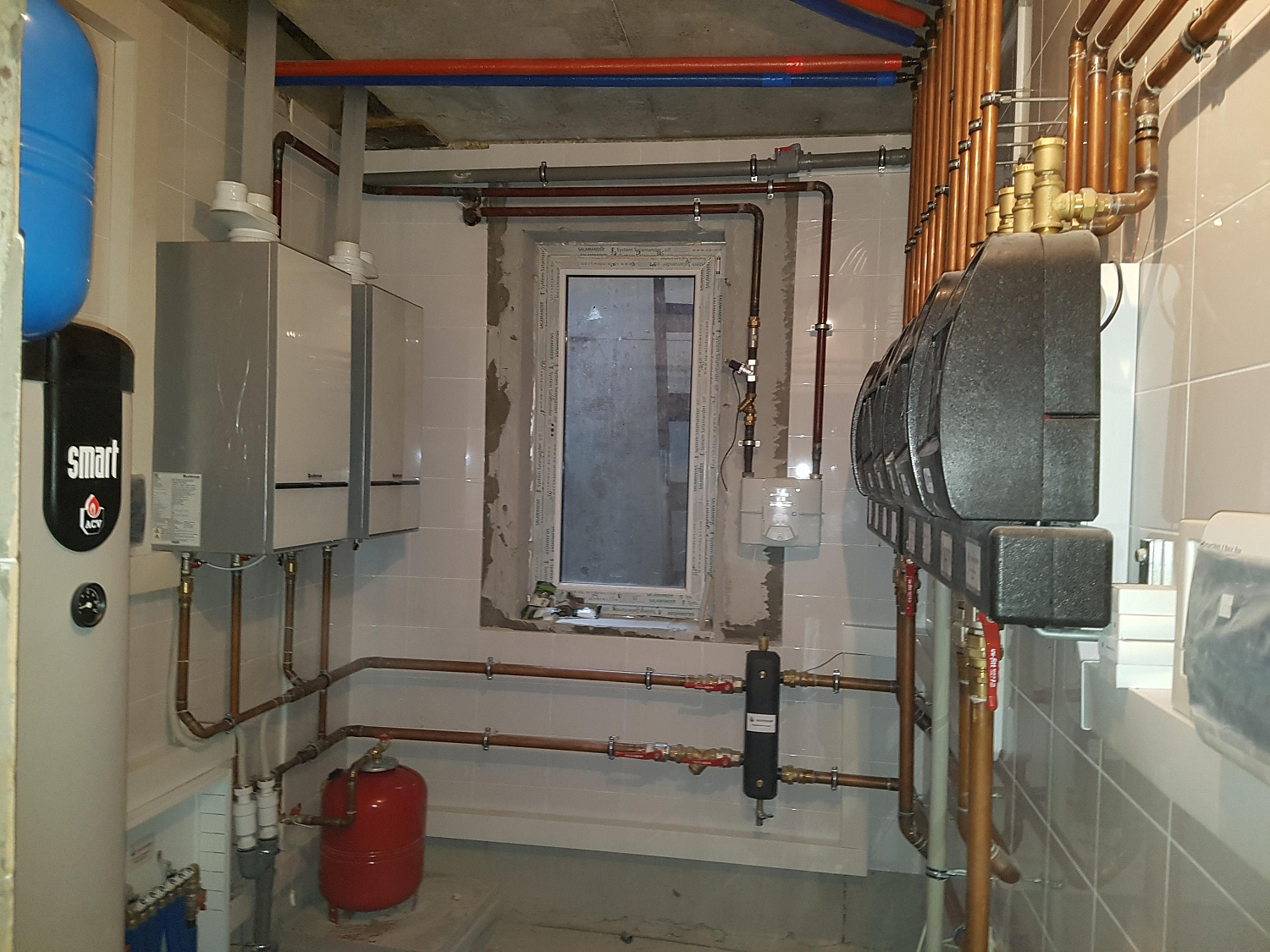 Инженерные работы загородного дома площадью 800 кв.м.