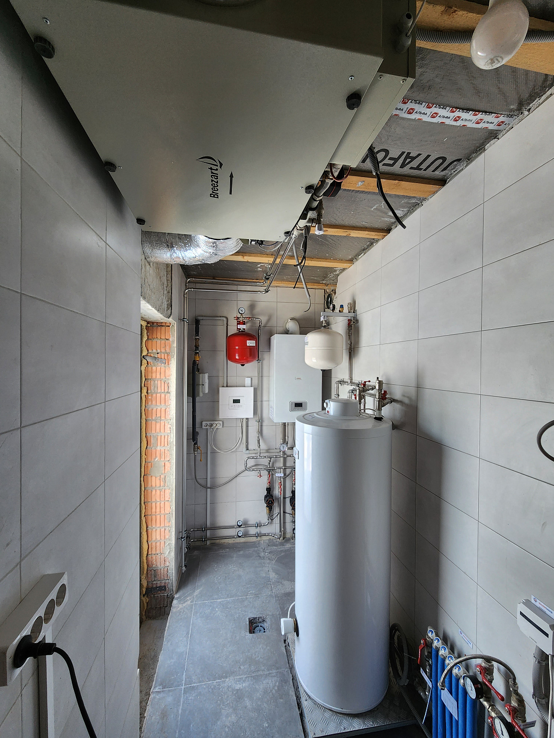 Монтаж котельной и вентиляции в КП Отрада