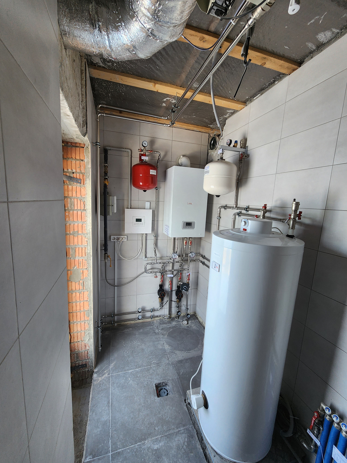 Монтаж котельной и вентиляции в КП Отрада