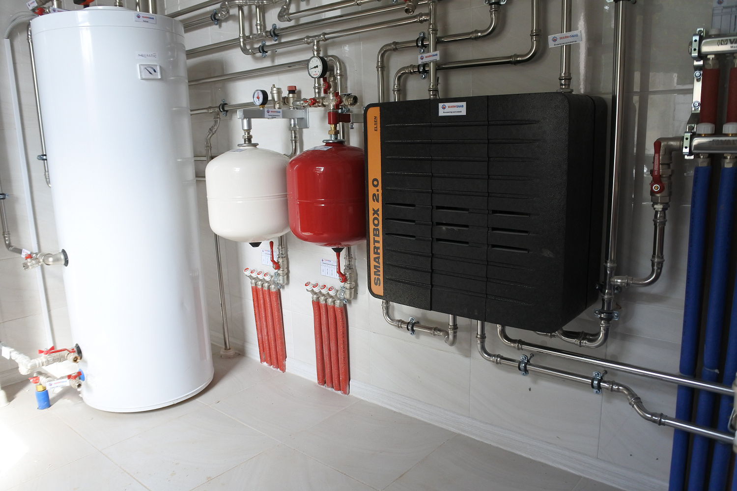 Монтаж котельной и вентиляции в загородном доме 250м2 СНТ Мичуренец