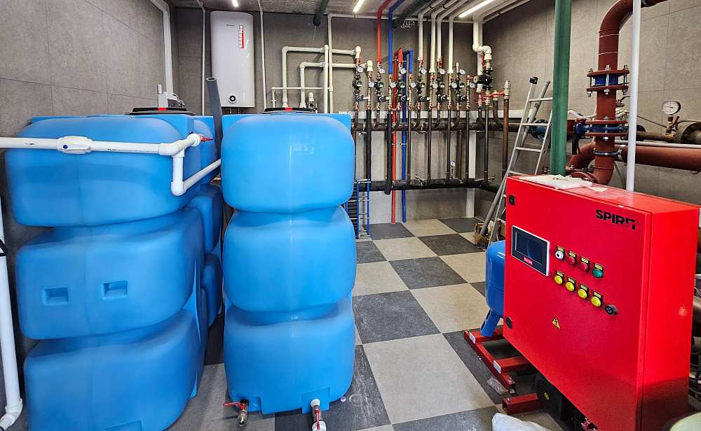 Монтаж котельной, радиаторного отопления, тепловентиляторов и систем фильтрации воды на промышленном объекте