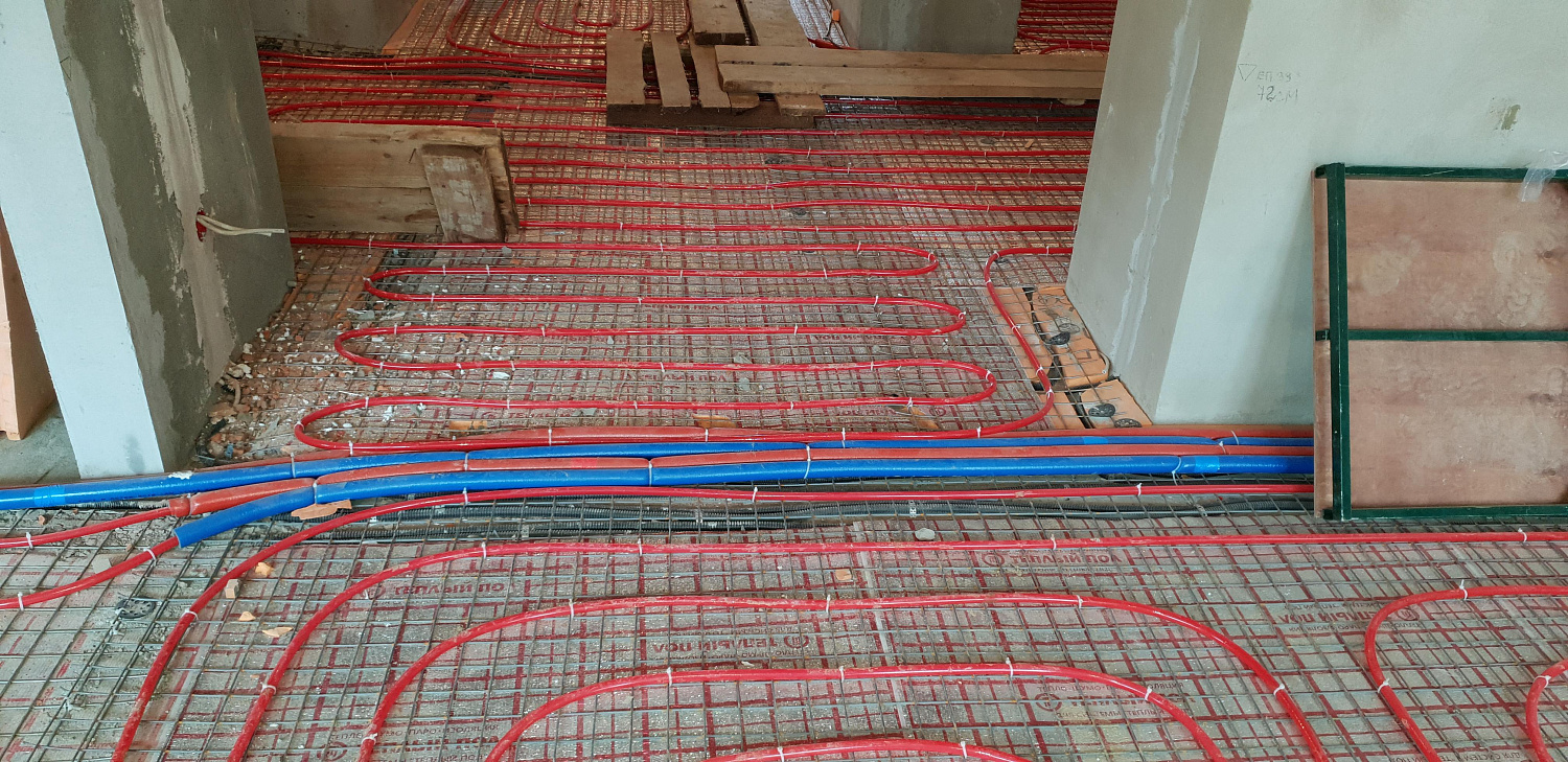 Монтаж инженерных коммуникаций на объекте площадью 450 м.кв