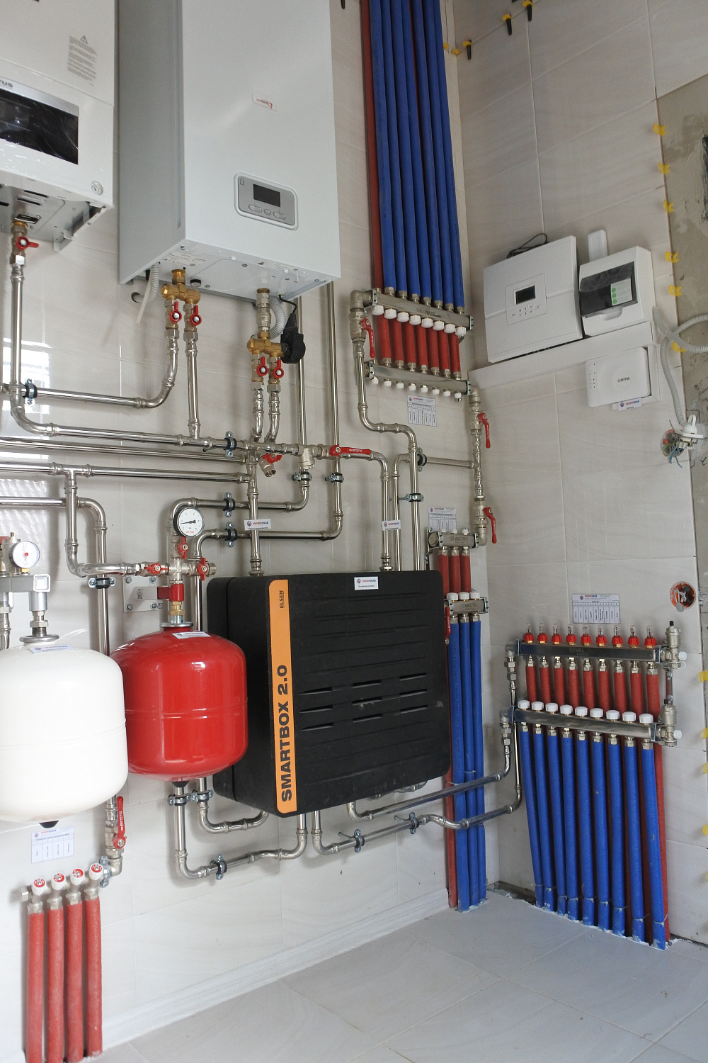 Монтаж котельной и вентиляции в загородном доме 250м2 СНТ Мичуренец