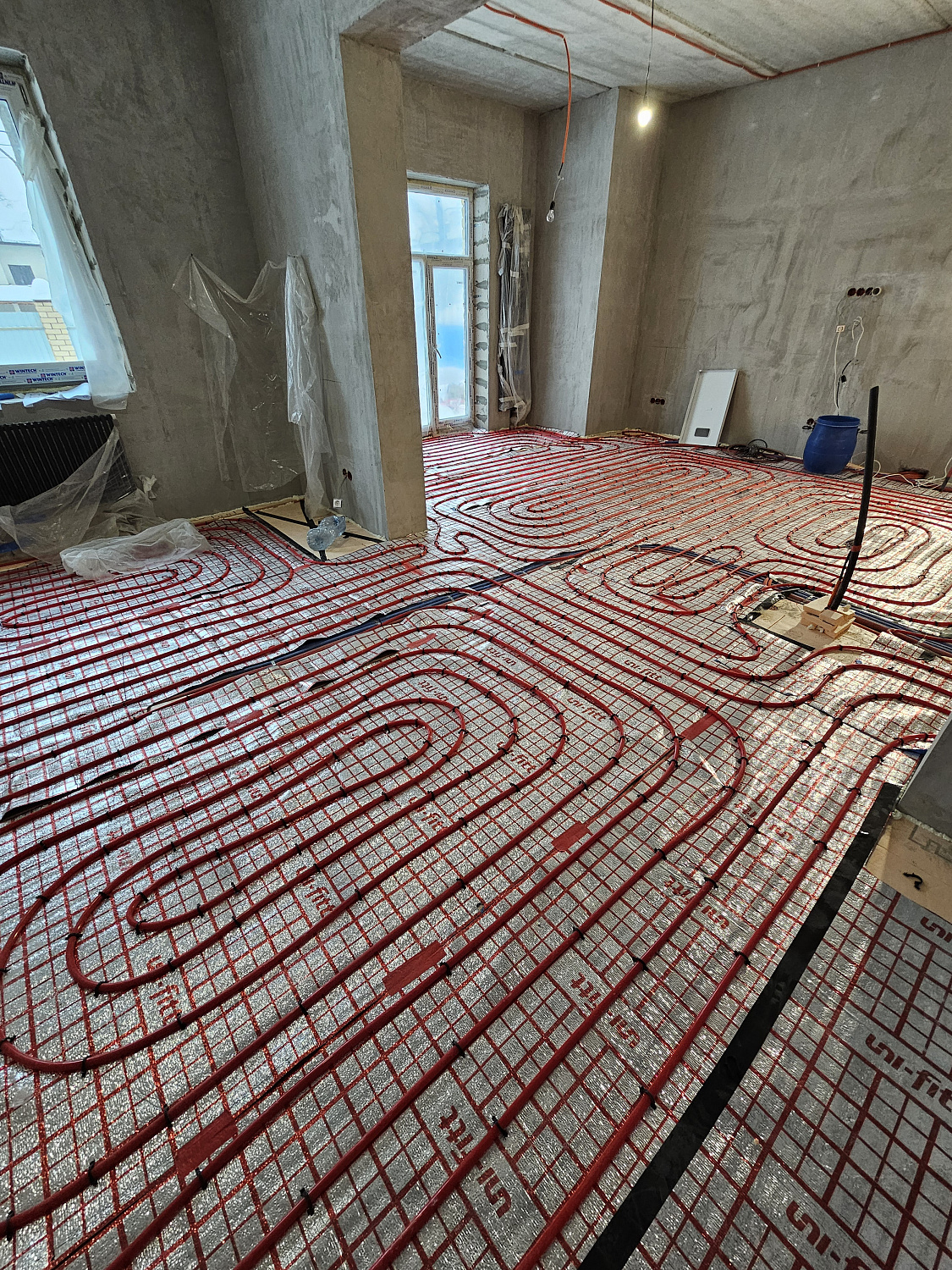 Монтаж котельной и теплого пола пос. Угловое