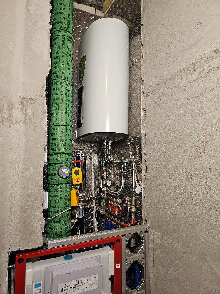 Монтаж водоснабжения, водоотведения и радиаторного отопления в однокомнатной квартире