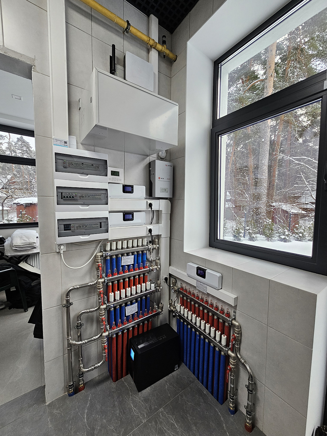 Монтаж котельной и радиаторное отопление в частном доме 350 м2 г. Жуковский