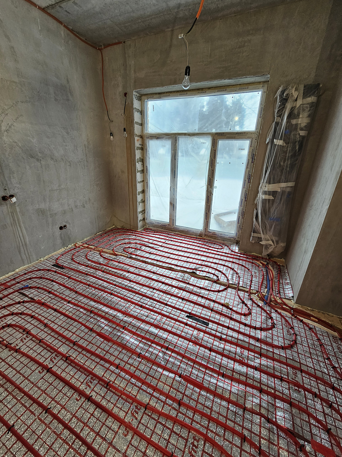 Монтаж котельной и теплого пола пос. Угловое