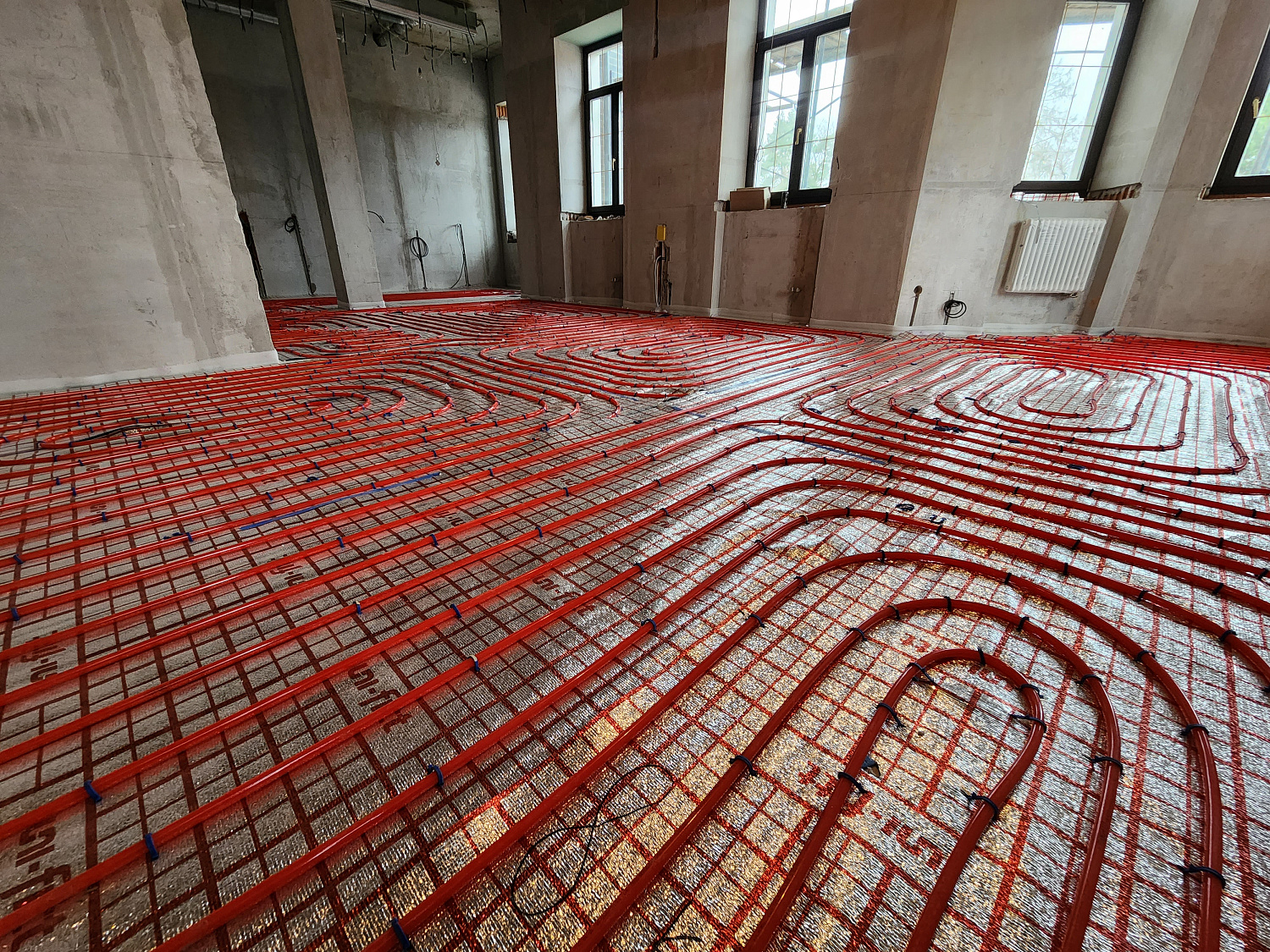 Тёплый пол в загородном доме более 1000 м2