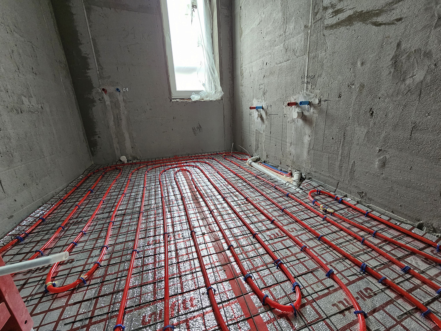 Монтаж котельной и теплый пол в загородном доме 240 м2 дер. Новосельцево