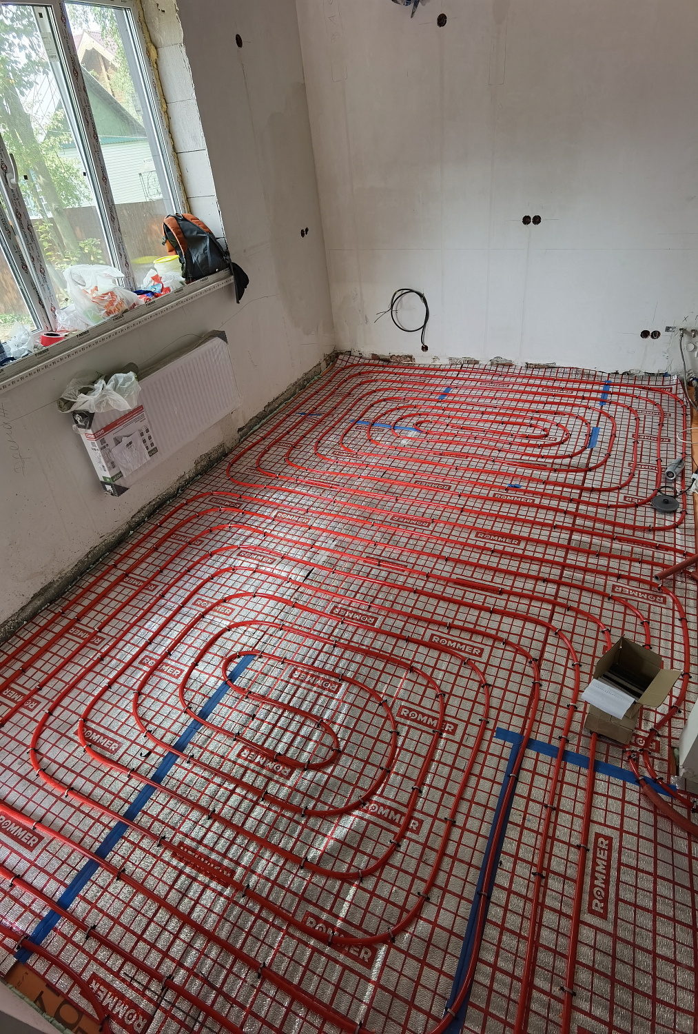 Монтаж котельной и теплых полов в частном доме в Новой Москве