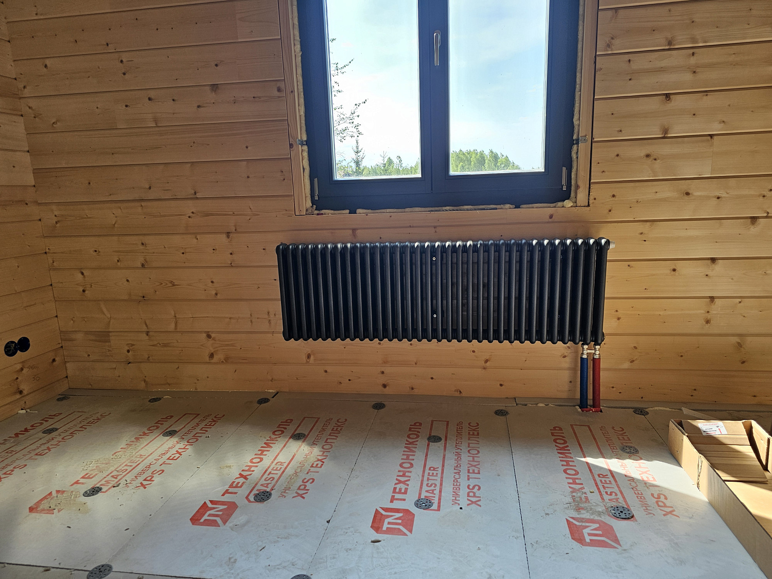 Монтаж тёплых полов и радиаторного отопления в частном доме 120м2 г. Дмитров