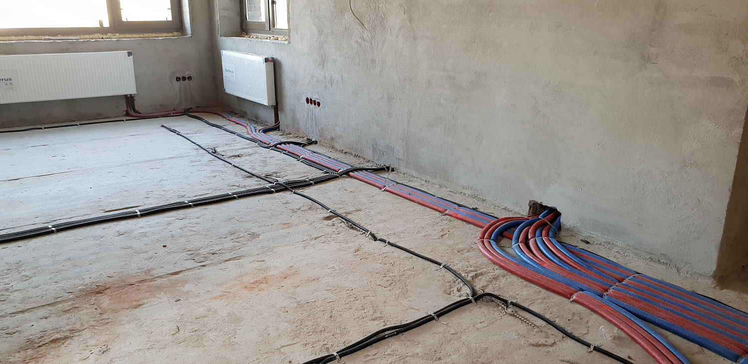 Монтаж инженерных коммуникаций на объекте площадью 450 м.кв