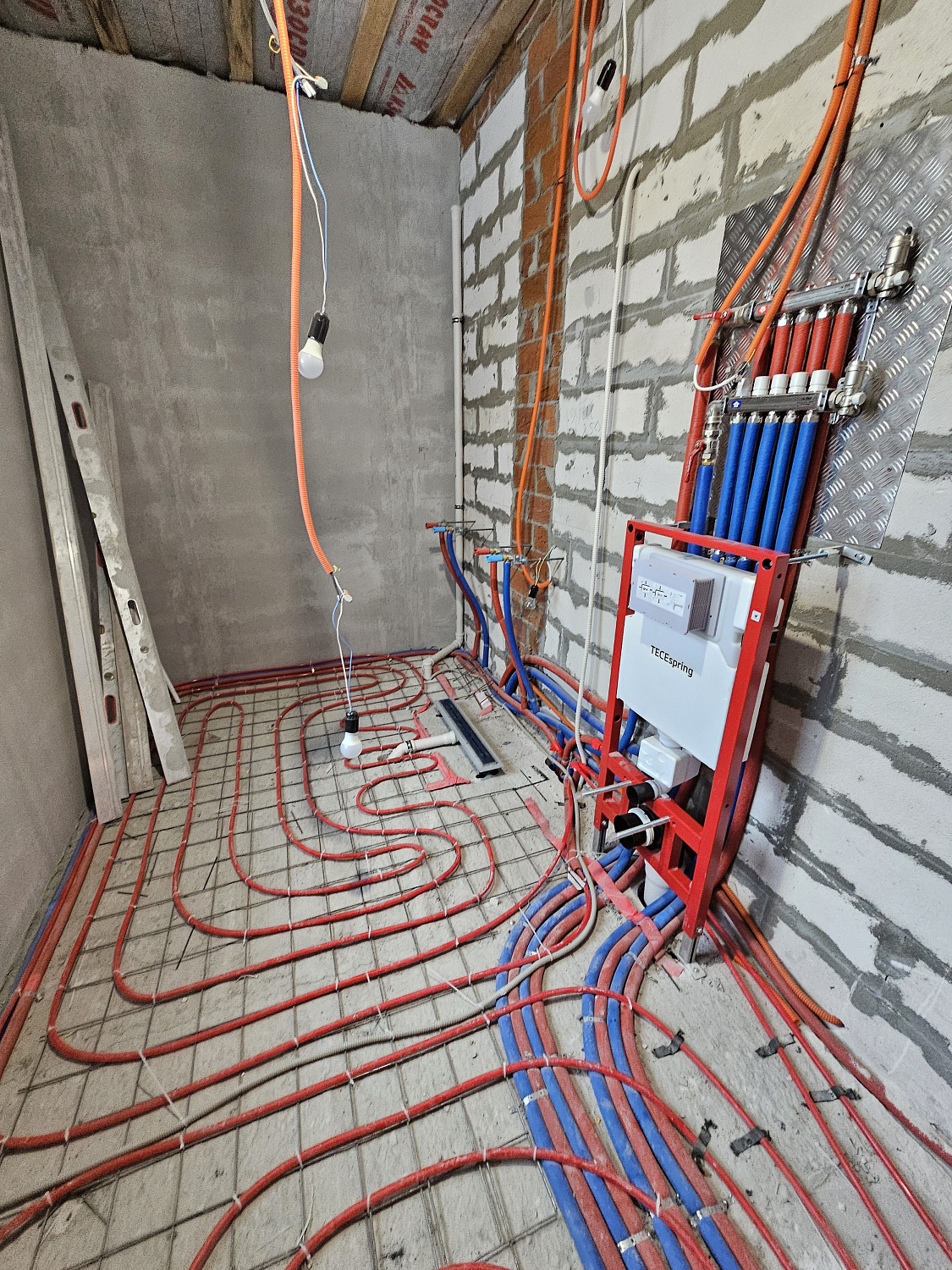 Монтаж котельной и теплого пола пос. Угловое