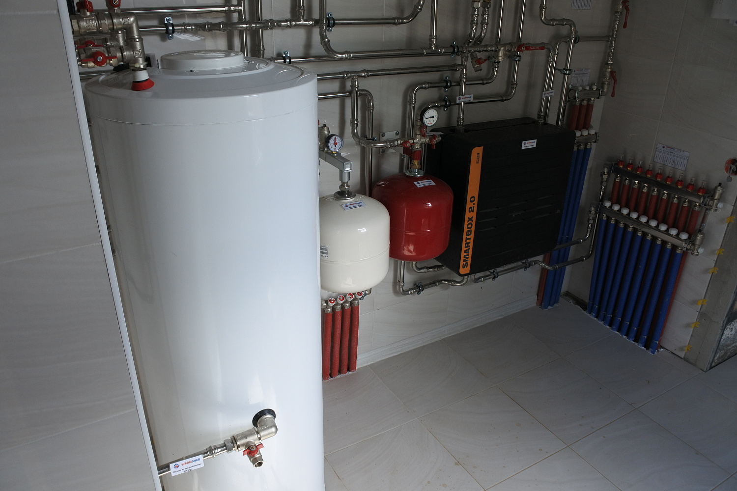 Монтаж котельной и вентиляции в загородном доме 250м2 СНТ Мичуренец